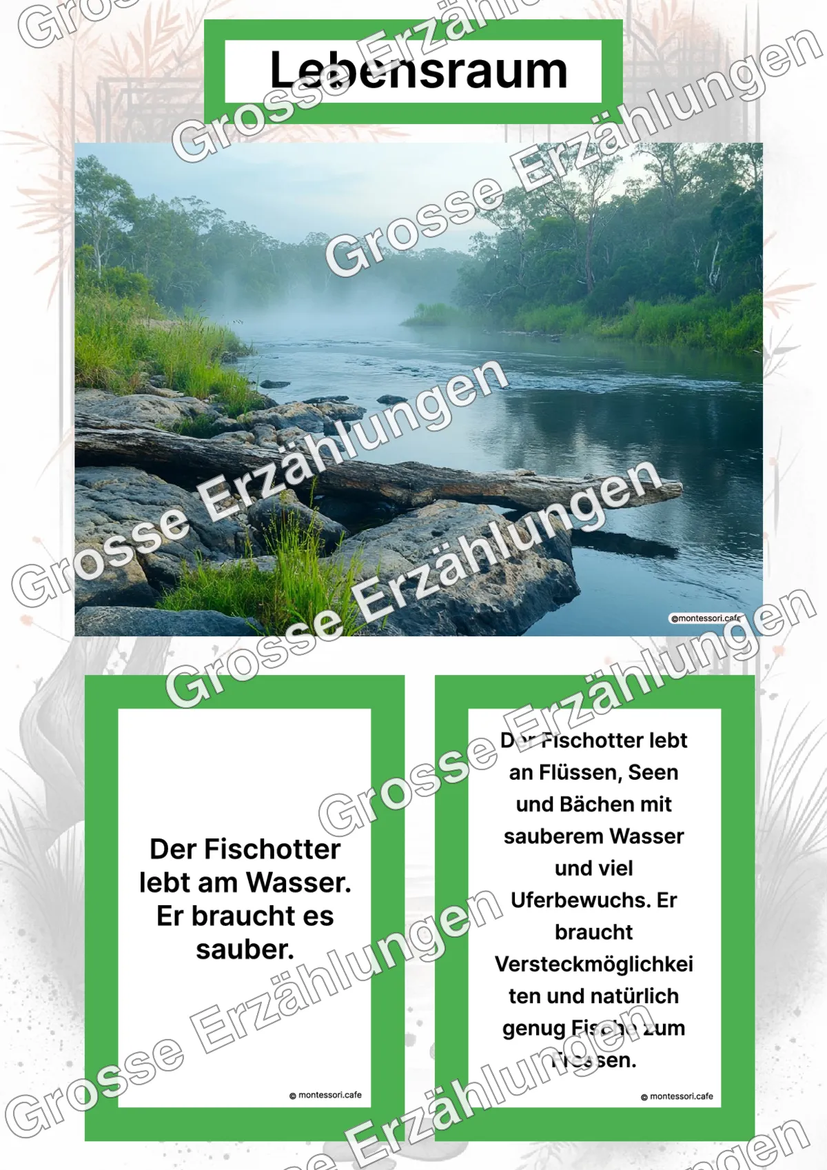 Der Fischotter - Lernkarten - Letzte Vorschauseite des PDF-Downloads