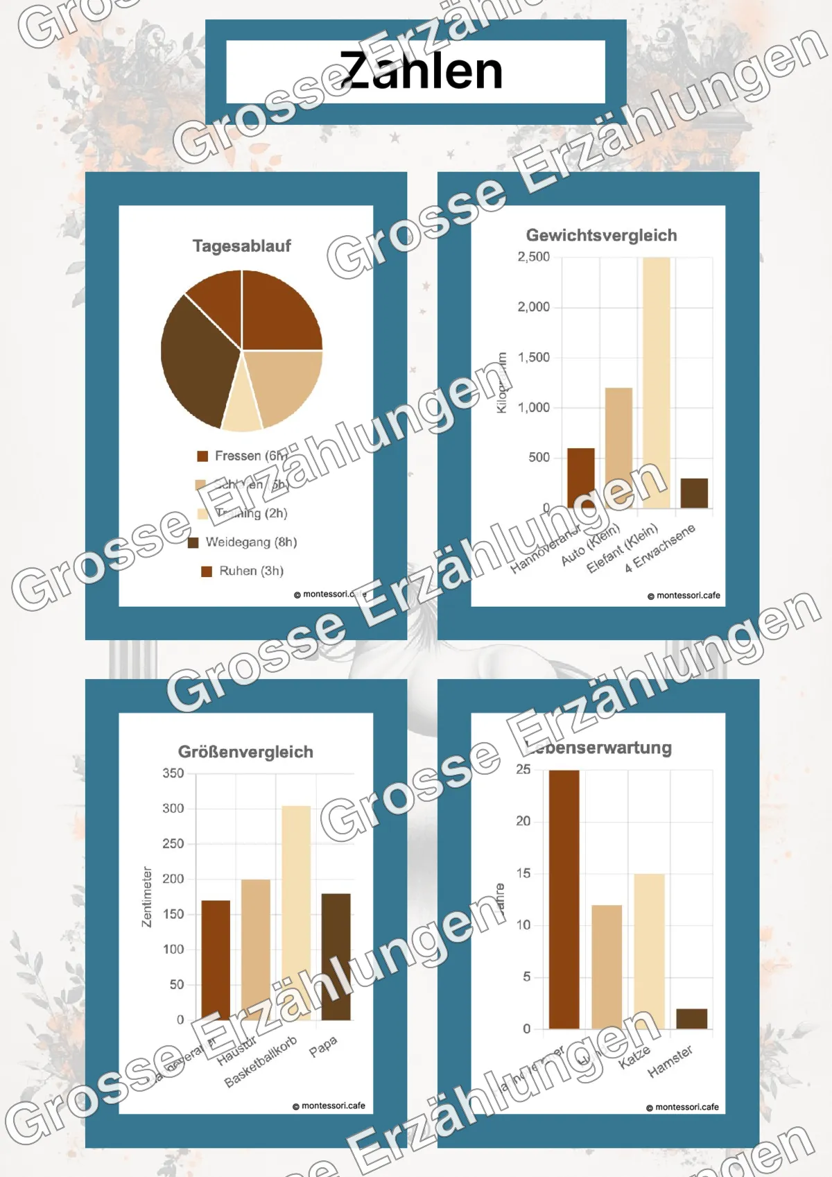 Der Hannoveraner - Lernkarten - Beispielseite 4 von 5 mit Kommen des Lebens Inhalten